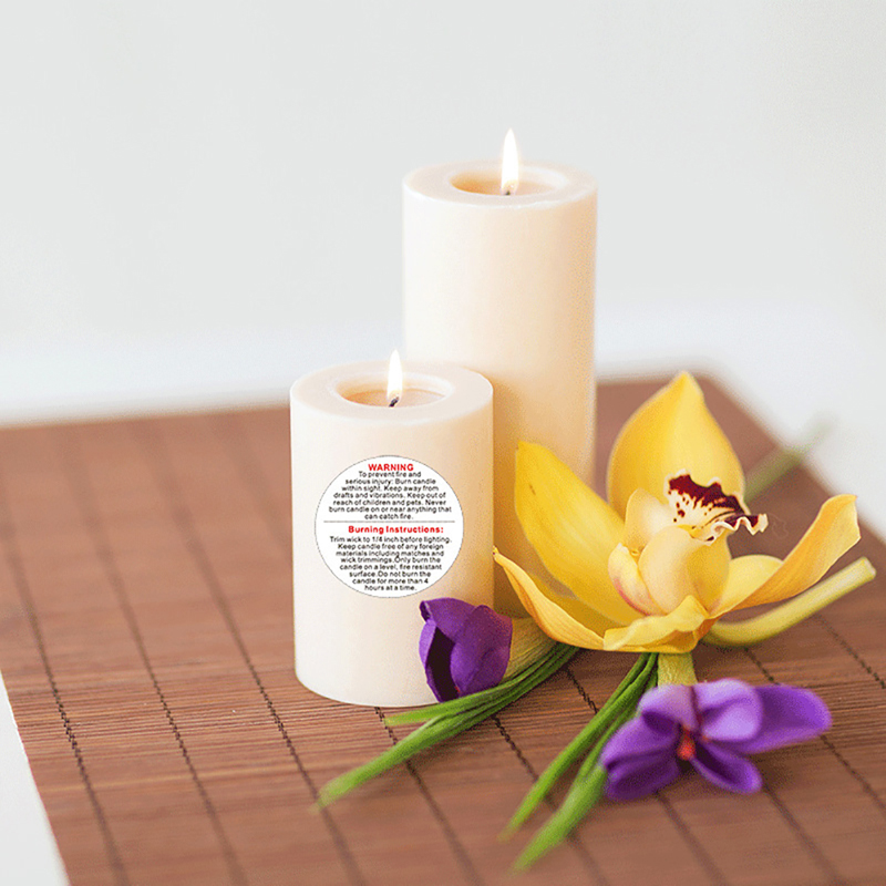 Candle Warning Label - 【新品】500枚/ロール キャンドル警告ラベル キャンドルジャー容器ステッカー 防水ラベル