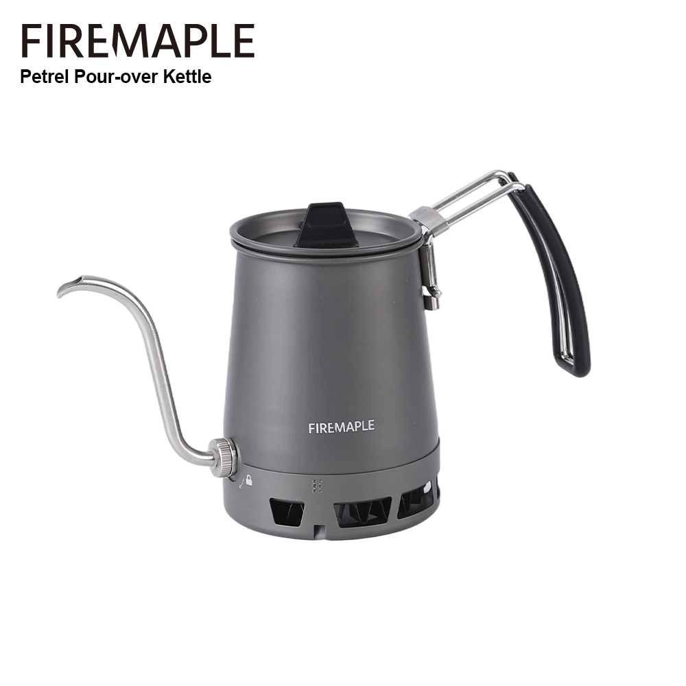 Pour Pot Aluminum - Fire-Maple Petrel ポアオーバーコーヒーケトル グースネック注ぎ口 コーヒーポット 取り外し可能な注ぎ口ハンドル