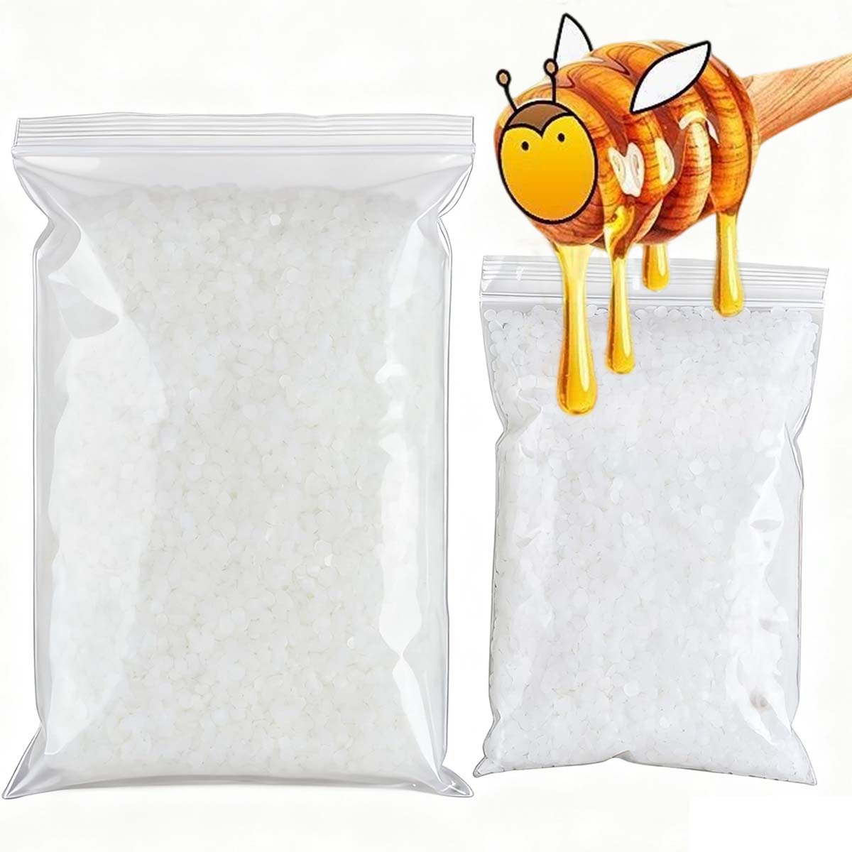 Candle Making Experience - 200g-1000g 白蜜蝋 純天然粒状 香り付きキャンドル材料 DIY 無煙芯材料