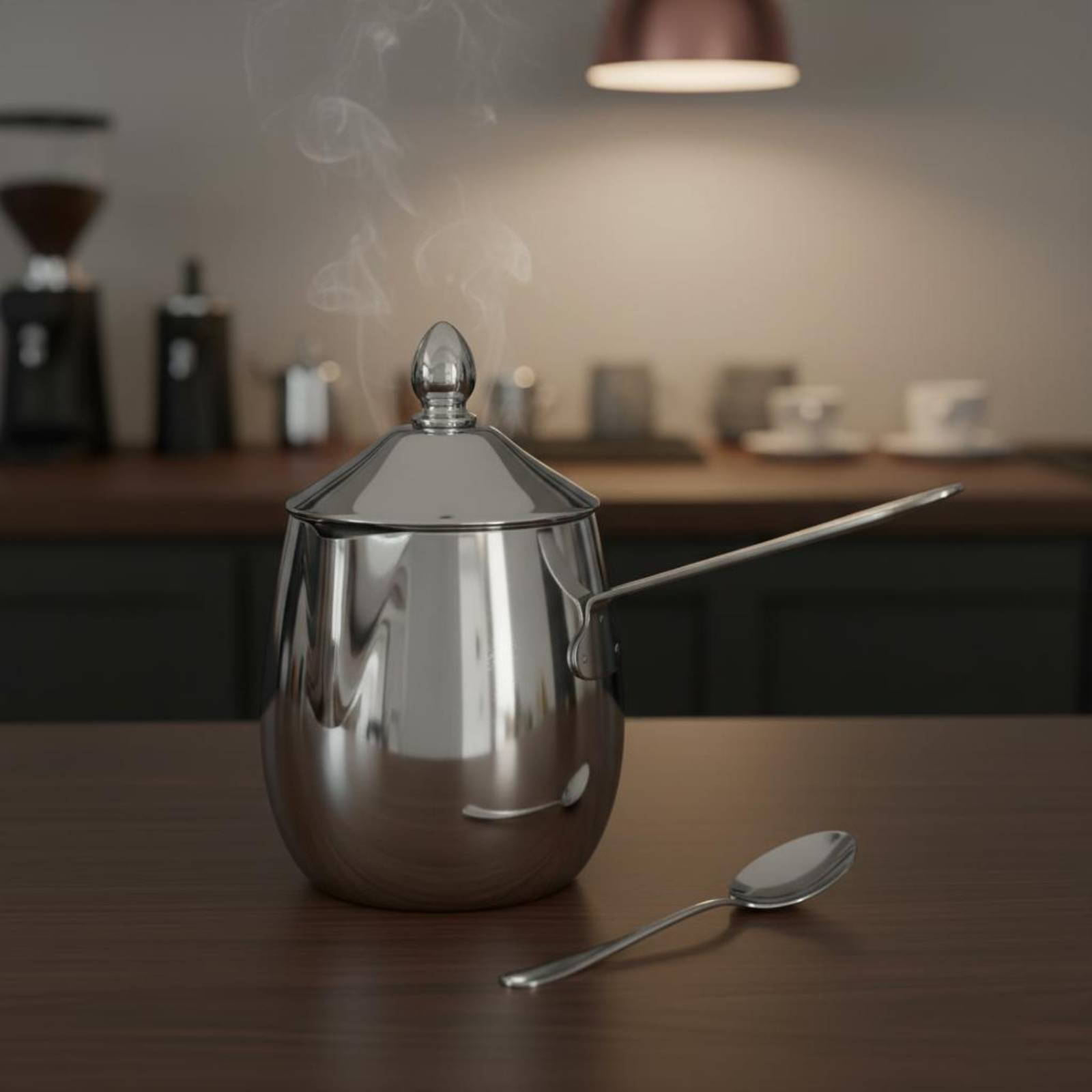 Pour Pot Aluminum - 楕円形の蓋付きコーヒーポット ステンレス製コーヒーカップセット カプチーノ注ぎ用ジャグ 錆びにくいドリンクウェア 鏡面仕上げ