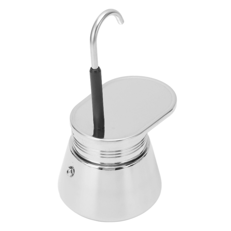 Pour Pot Aluminum - シングルスパウトモカポット ステンレス製 ハンドポアラテ クラシックコーヒーポット 家庭用 オフィス用