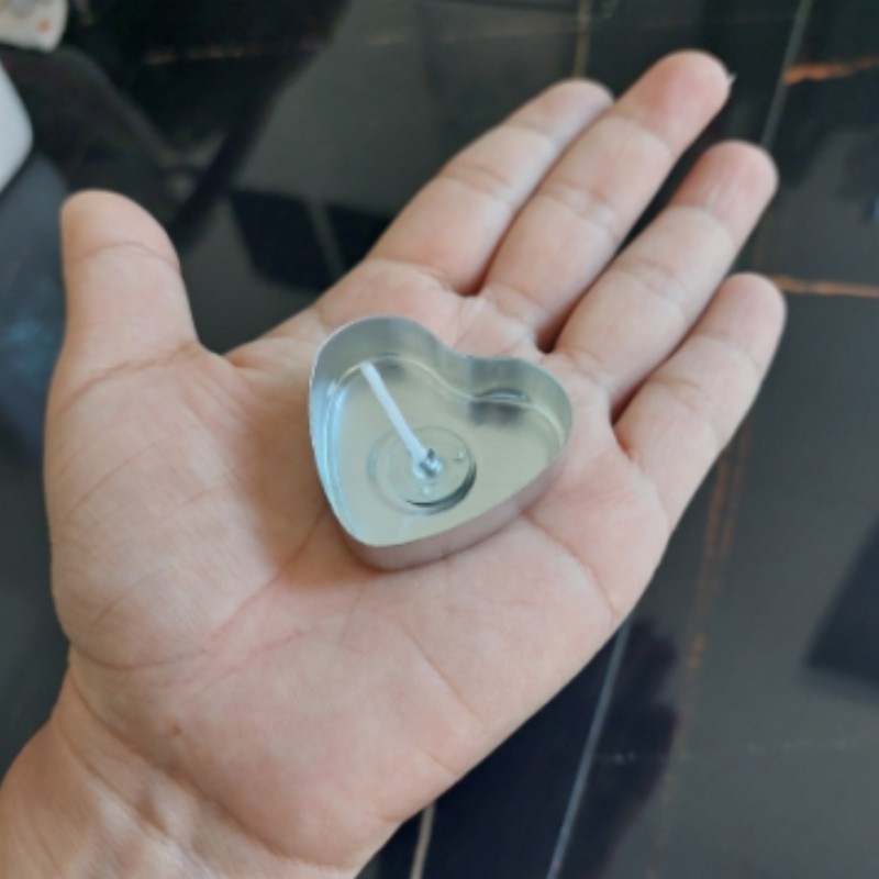 100 セットハート型空のアルミティーライトキャンドルワック - Candle Making Experience のレビューと価格