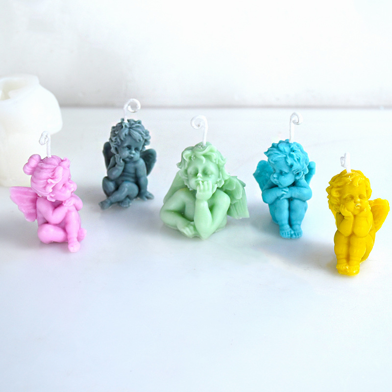 3D 素敵な天使子供キャンドルシリコーン型 DIY 手作り子 - Candle Making For Kids のレビューと価格