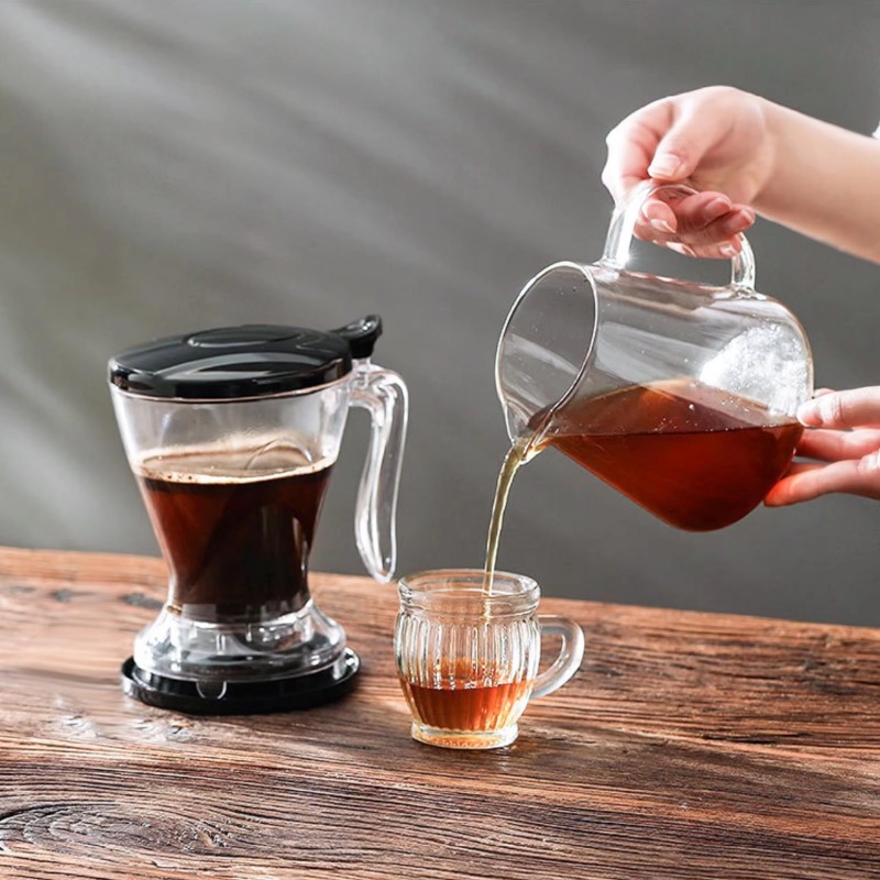 カスタムロゴ入り600ml プラスチック製重力式ソークティー - Pour Pot Aluminum のレビューと価格