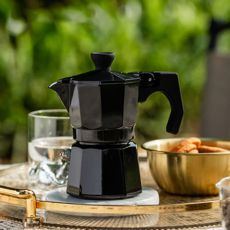 ワンカップモカポットハンドプアオーバーコーヒーメーカー、エス - Pour Pot Aluminum のレビューと価格
