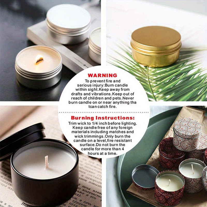 1ロール、500枚 キャンドル警告ラベルステッカー 香り付き - Candle Warning Label のレビューと価格
