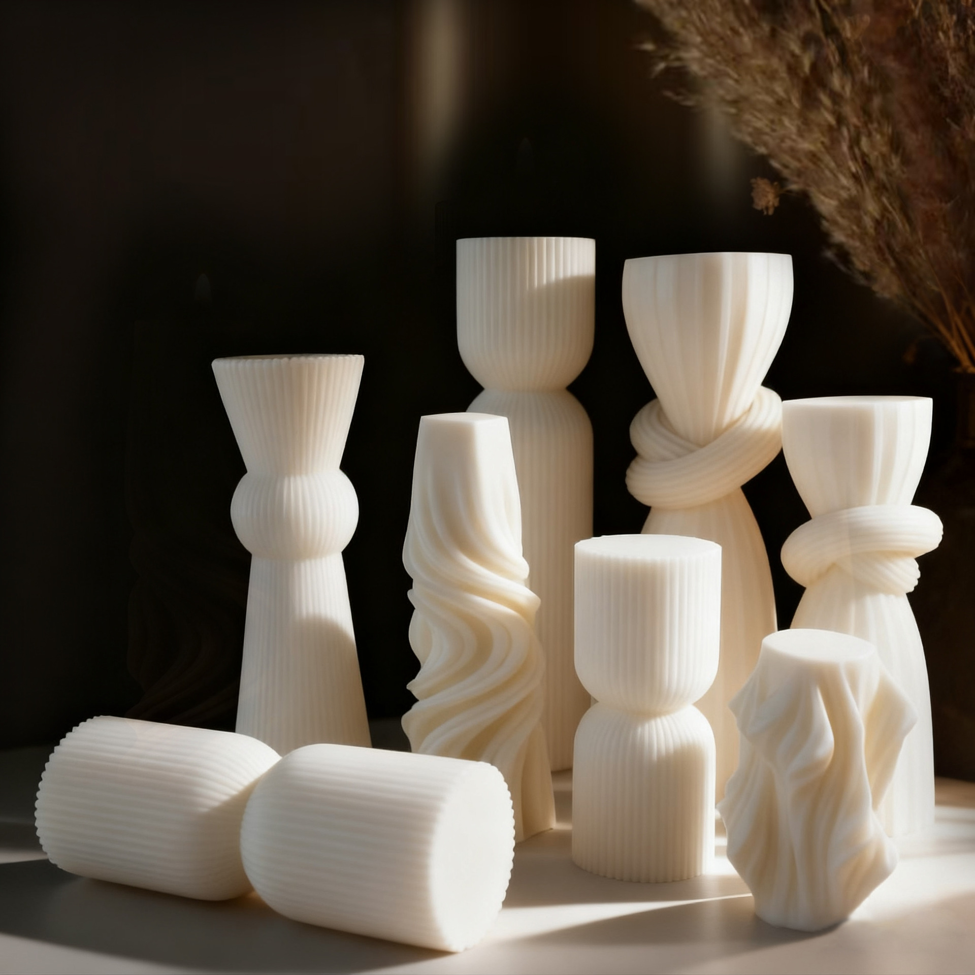 北欧ミニマリストホワイト香りのキャンドル雰囲気ホームデコレー - Candle Making Design のレビューと価格
