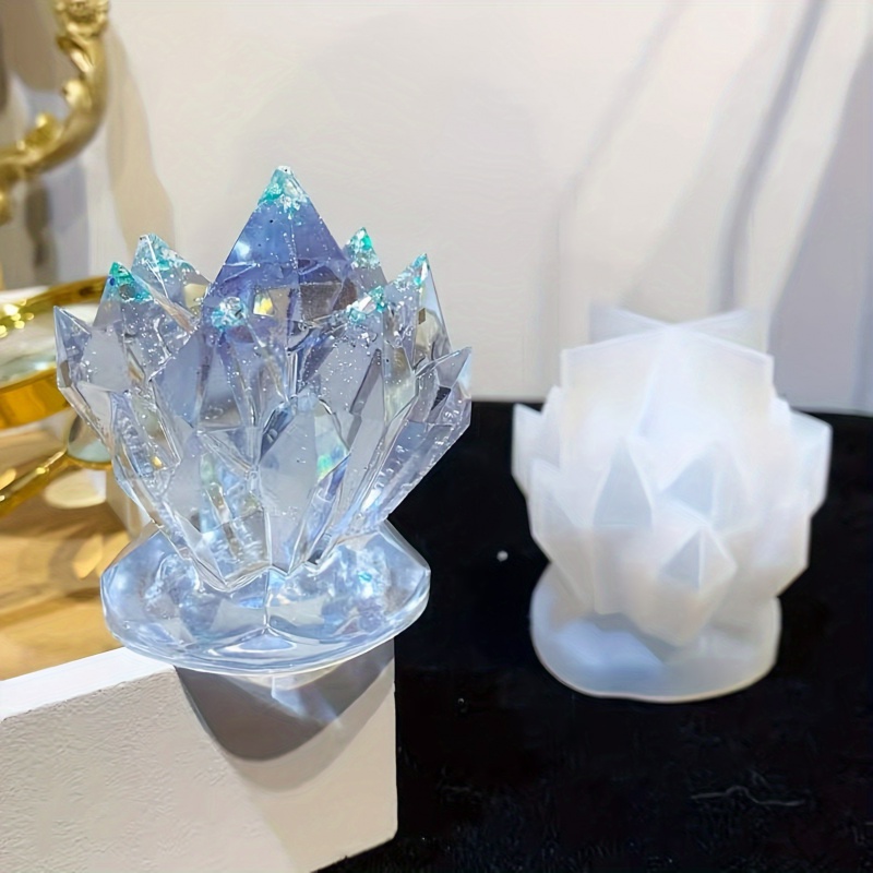 シリコンモールドキャンドル,クリスタルクラスター装飾,時計ジ - Candle Making Design のレビューと価格