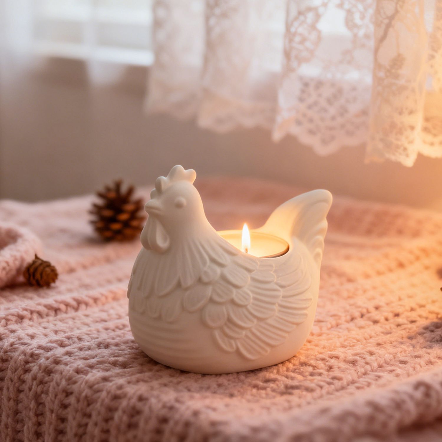 DIY 3D 小さな鶏のキャンドルホルダー エポキシ樹脂型、 - Candle Making Design のレビューと価格