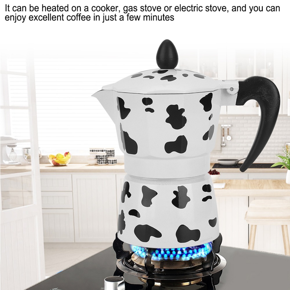 コーヒー醸造用ミルク牛色アルミコーヒーポット、アルミ製携帯コ - Pour Pot Aluminum のレビューと価格