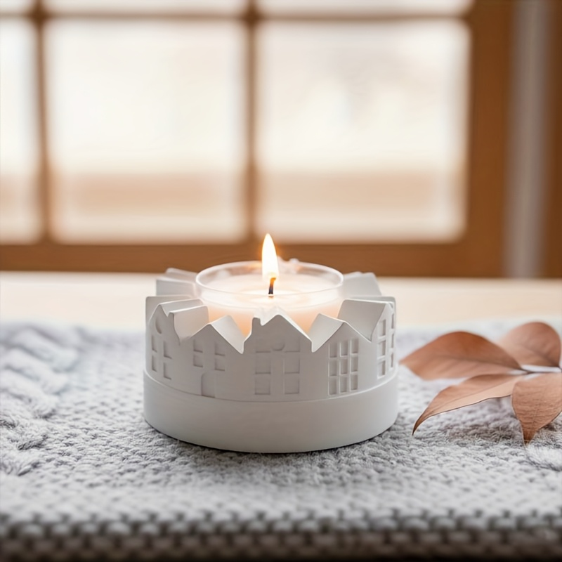 再利用可能なシリコンモールド、樹脂と石膏に対応 - 家の形を - Candle Making Design のレビューと価格