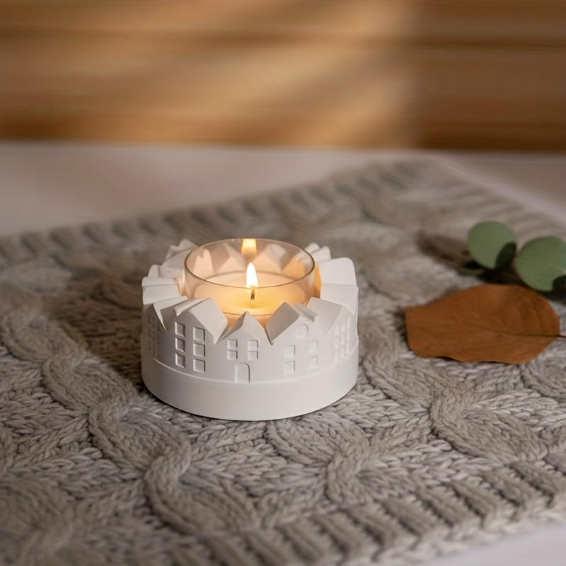 再利用可能なシリコンモールド、樹脂と石膏に対応 - 家の形を - Candle Making Design のレビューと価格