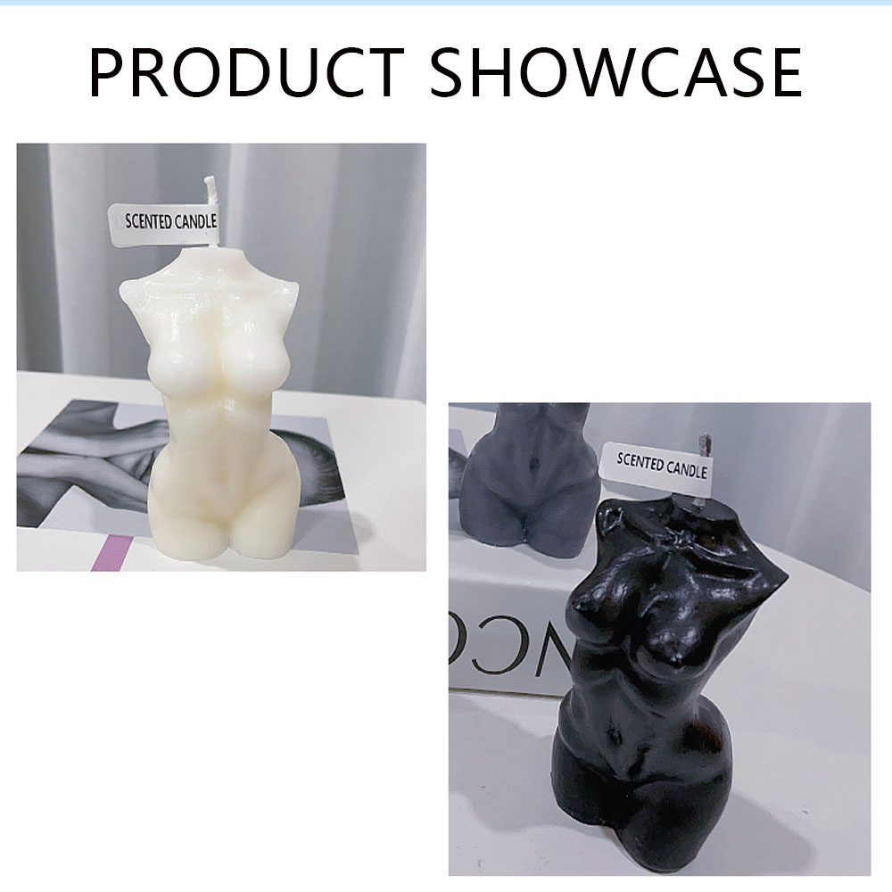 女性トルソー体型の香り付きキャンドル、家の装飾用 – 芸術的 - Candle Making Design のレビューと価格