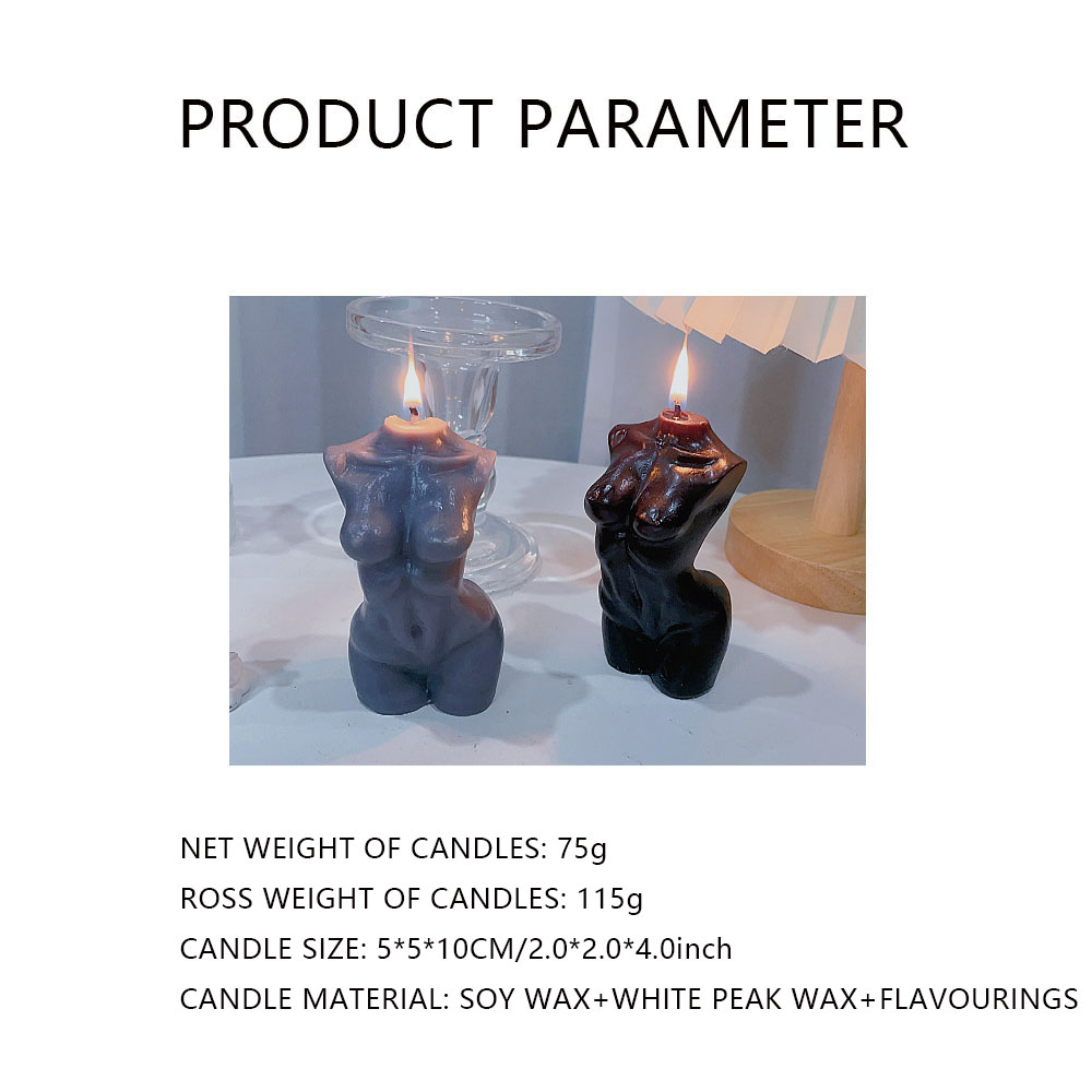 女性トルソー体型の香り付きキャンドル、家の装飾用 – 芸術的 - Candle Making Design のレビューと価格