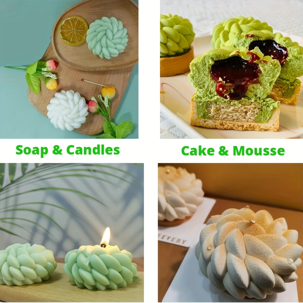 1個のケーキ型 サンタアナフローラル - 花の形をしたムース - Candle Making Uk のレビューと価格
