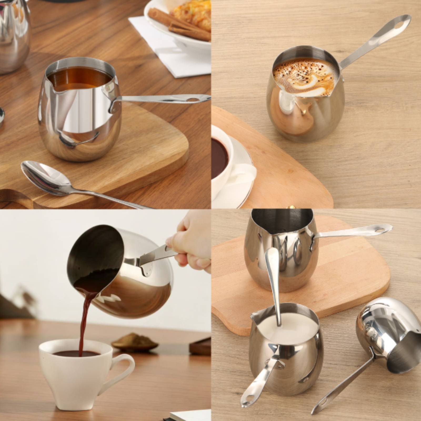 楕円形の蓋付きコーヒーポット ステンレス製コーヒーカップセッ - Pour Pot Aluminum のレビューと価格