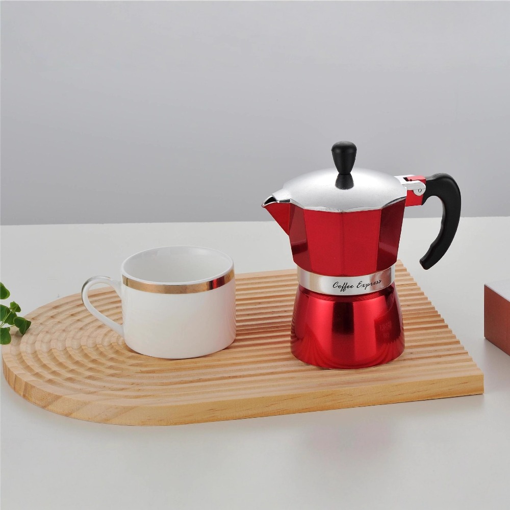 家庭用モカポット 小型アルミ製コーヒーメーカーセット 手動注 - Pour Pot Aluminum のレビューと価格