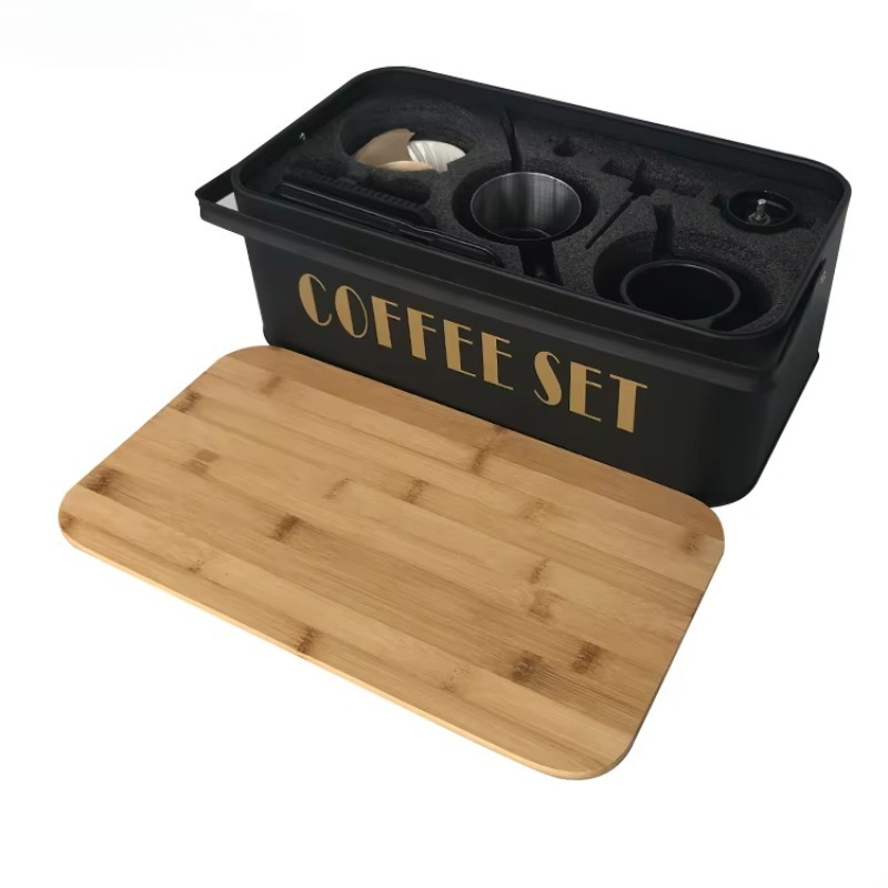 ポータブルコーヒーメーカーセット、セラミック製手動抽出ポット - Pour Pot Aluminum のレビューと価格