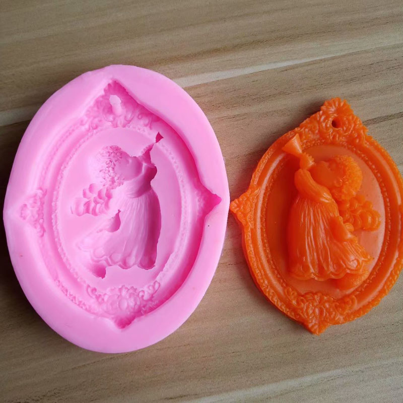 3D エンジェルキッズ形のシリコーン石鹸型手作り楕円形石膏石 - Candle Making For Kids のレビューと価格