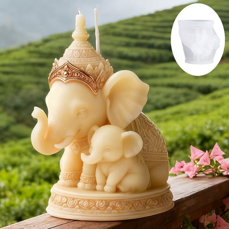 タイの母子象アロマセラピーキャンドルシリコンモールドDIY東 - Candle Making For Kids のレビューと価格