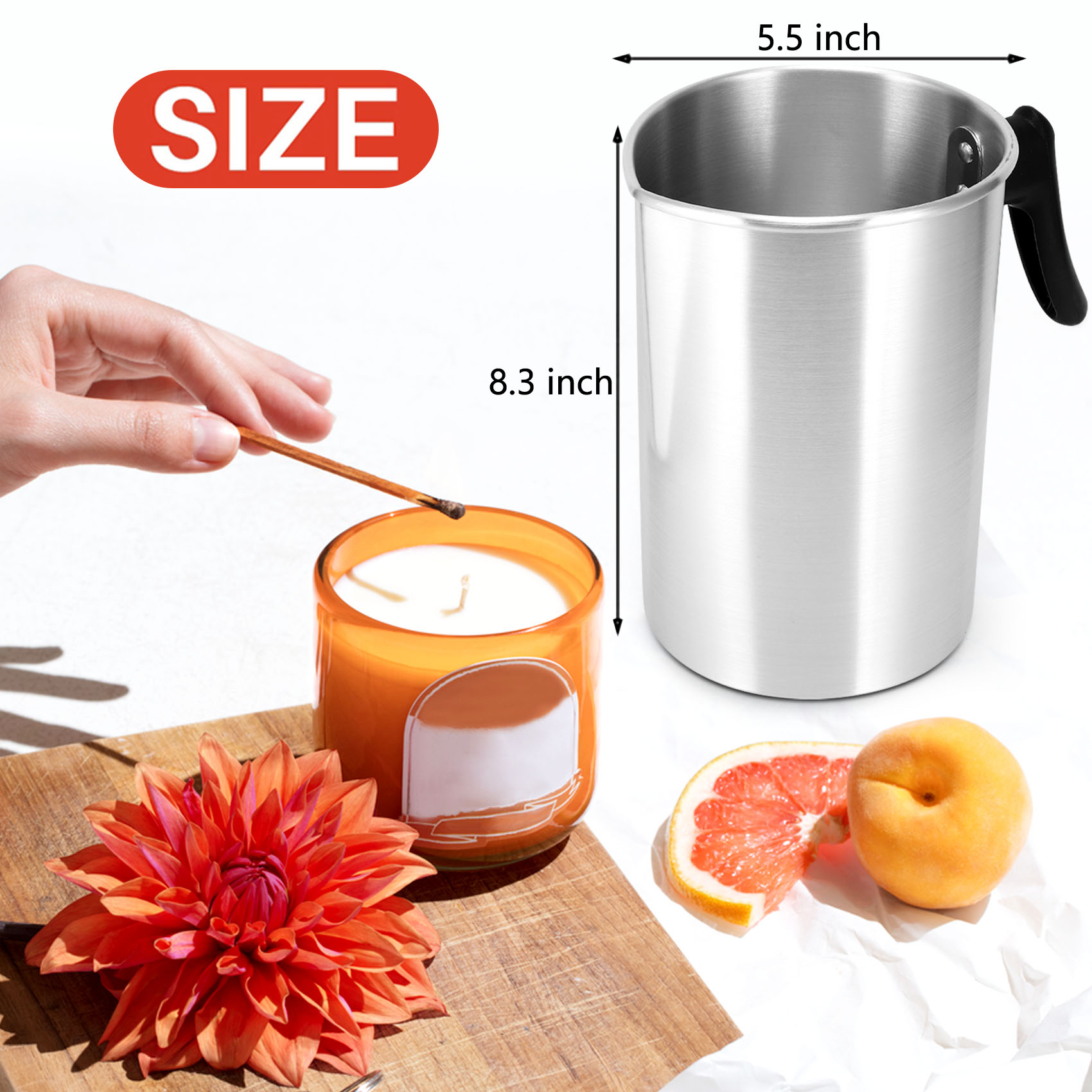 THIVN-4ポンドキャンドル製造用ポーリングポット、アルミ - Pour Pot Aluminum のレビューと価格