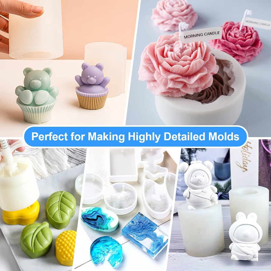 シリコンモールド作成キット、38.8オンス 15A弾性液体シ - Candle Making Experience のレビューと価格